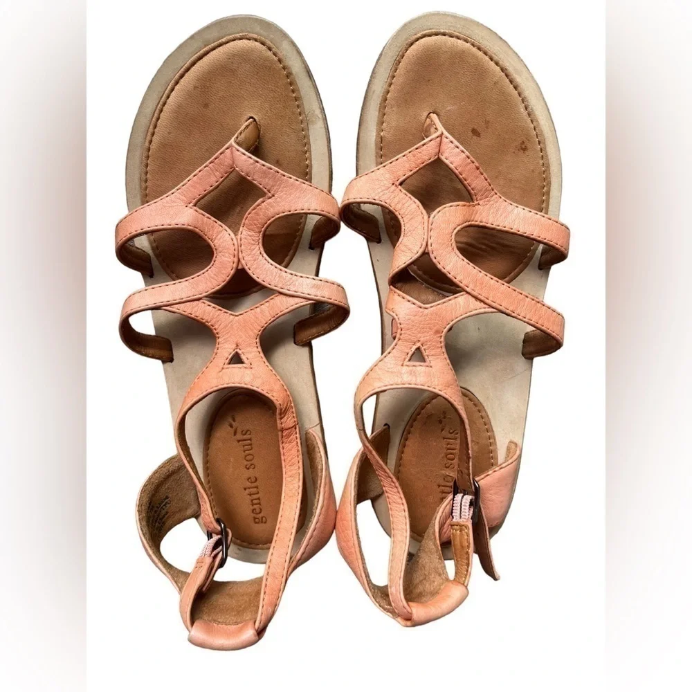 Gentle Souls Upon A Star corral Gladiator Sandal Size 7.